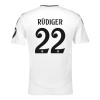 Original Trikotsatz Real Madrid Rudiger 22 Heimtrikot 2024-25 Für Kinder